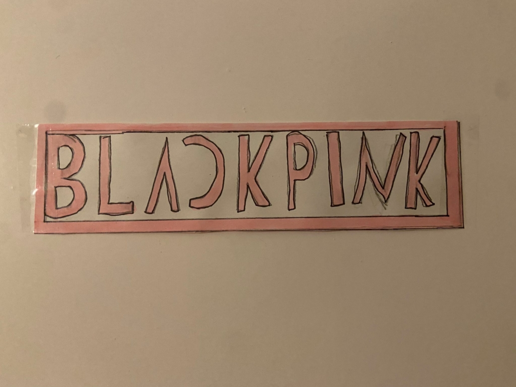 Schriftzug Blackpink